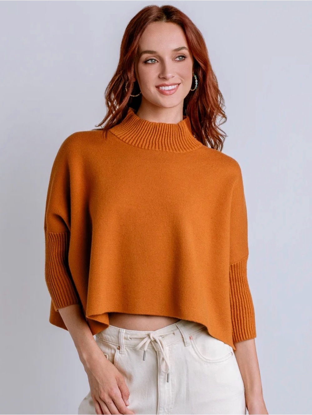 🔥 HARD-TO-FIND RUST — NWT Kerisma Aja Sweater 🔥 5% Angora Smoke Free Home